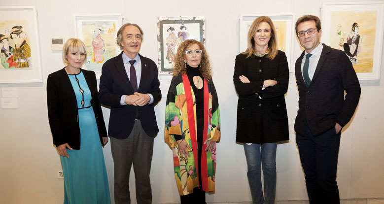 Se inaugura la exposición "Homenaje a la mujer japonesa y sus pintores: de la estampa a la acuarela" de la Dra. María Elena García Lora
